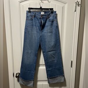 LOFT Classic Blue Cropped Denim Jeans